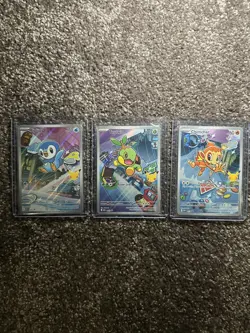 Pokemon TCG First Partner Illustration Collection Series 1 Gen 4 Sinnoh Starters - Image 1