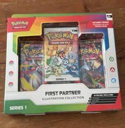 Pokemon TCG First Partner Illustration Collection Series 1 Sealed 3-Pack Box - Image 1
