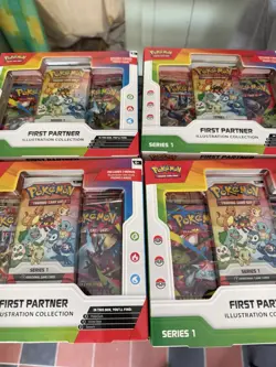 Pokemon TCG First Partner Illustration Collection Series 1 Promo Box 2 boxes - Image 1