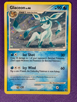 2008 Pokemon Majestic Dawn Glaceon Holo Cosmos 20 LP - Image 1