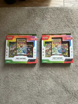 Pokemon TCG First Partner Illustration Collection Series 1 Box x2 New and Sealed - Image 1