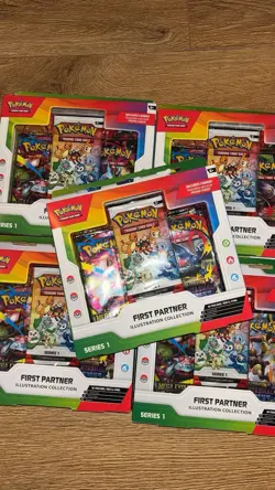 Pokemon TCG First Partner Illustration Collection Series 1 x5 Boxes Sealed ✅ - Image 1