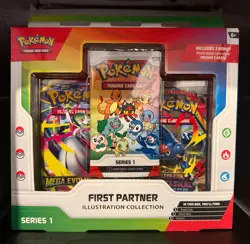 Pokemon TCG First Partner Illustration Collection Series 1 Box FACTORY SEALED - Image 1