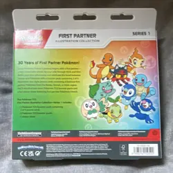 Pokemon TCG First Partner Illustration Collection Series 1 - 3 Booster Packs - Image 2