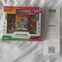 Pokemon TCG First Partner Illustration Collection Series 1 - 3 Booster Packs - Image 1
