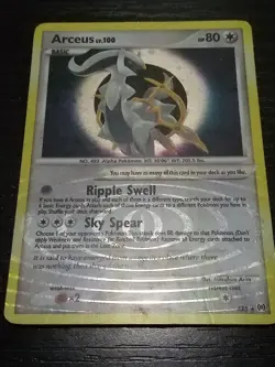 2009 Pokemon ARCEUS LV. 100 Arceus Set Rare HOLO Platinum Series Card AR5 - Image 1