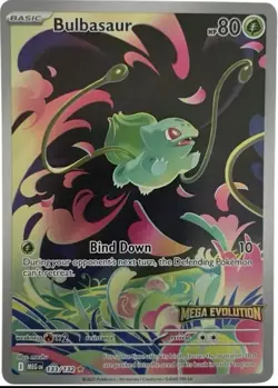 Pokemon Bulbasaur 133/132 Mega Evolution Illustration Rare / Stamped Holo M/NM - Image 1