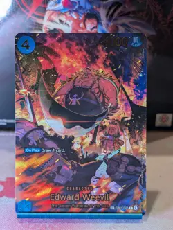 Edward Weevil SP EB01-023 (EB04/OP14) NM English One Piece Card Game - Image 1