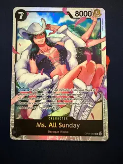 MS. ALL SUNDAY OP14-084 SUPER RARE THE AZURE SEA'S SEVEN ONE PIECE FOIL - Image 1