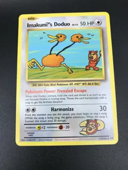 Imakuni's Doduo SECRET RARE 112/108 Pokemon XY Evolutions TCG Card NM 2016 - Image 1