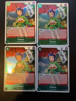 OP07-022 Otama 500 Years Into The Future One Piece Mint x4 Playset Green - Image 1