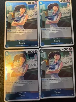 Tsuru OP06-051 One Piece Card Game Wings of the Captain English x4 Playset - Image 1