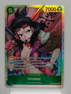 One Piece TCG Royal Blood OP10-030 Smoker SR Holo NM - Image 1