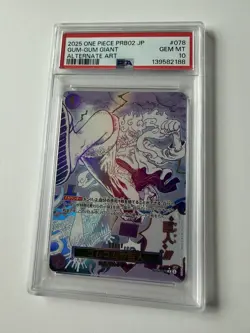 One Piece CCG Gum-Gum Giant PRB02 Japanese PSA 10 OP09-078 Alternate Art Mint - Image 3