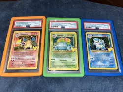 Pokemon Celebrations 25th PSA 10 Holo Lot Charizard Venusaur Blastoise Trio Set - Image 1