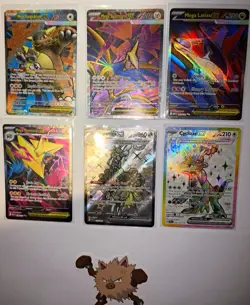 Pokemon TCG English 6-Card Holo/Full Art EX Lot Mega Kangaskhan Latias - Image 1
