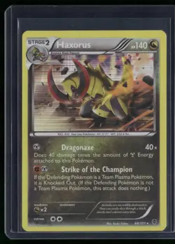 Haxorus 69/101 Holo Rare Plasma Blast Pokemon Holo Moderately Played - Image 1