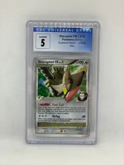 Staraptor FB LV X Supreme Victors 147/147 Holo Rare Pokemon Card Graded CGC - Image 1