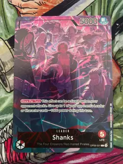 One Piece TCG Shanks OP09-001 2nd Anniversary Leader One Piece English - Image 1