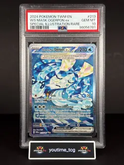 2024 Pokemon Twm En SIR Wellspring Mask Ogerpon Ex #213 PSA 10 - Image 1