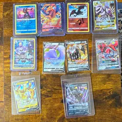 Pokemon TCG 9-Card Foil Holo Lot Radiant Greninja Charizard V Palkia VSTAR Auto - Image 1