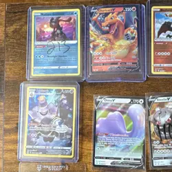 Pokemon TCG 9-Card Foil Holo Lot Radiant Greninja Charizard V Palkia VSTAR Auto - Image 2