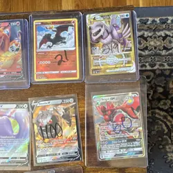 Pokemon TCG 9-Card Foil Holo Lot Radiant Greninja Charizard V Palkia VSTAR Auto - Image 3
