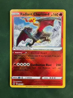 Pokemon TCG Radiant Charizard Crown Zenith Holo Card 020/159 NM/M Condition - Image 1