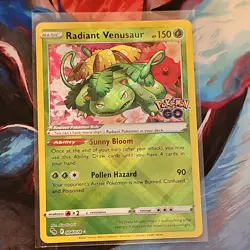 Pokemon TCG Pokemon GO Radiant Holo Lot 4 Charizard Venusaur Blastoise Eevee NM - Image 4