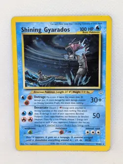 Shining Gyarados 65/64 Neo Revelation Holo Secret Rare Pokemon TCG Nintendo WOTC - Image 1