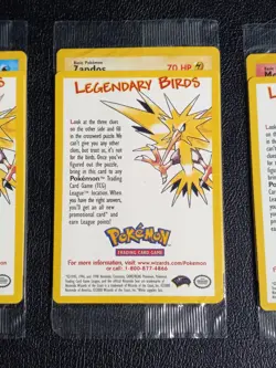 POKEMON SEALED ANCIENT MEW & 3 Movie Legendary Birds Moltres Articuno Zapdos - Image 5