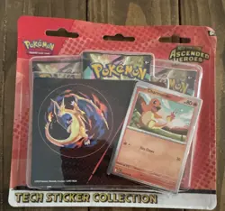 Pokemon TCG Mega Evolution—Ascended Heroes Tech Sticker Collection 3 Packs Promo - Image 1