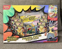 Pokemon TCG Ascended Heroes Premium Poster Collection Mega Lucario Ex - IN HAND - Image 1
