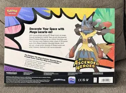 Pokemon TCG Ascended Heroes Premium Poster Collection Mega Lucario Ex - IN HAND - Image 2
