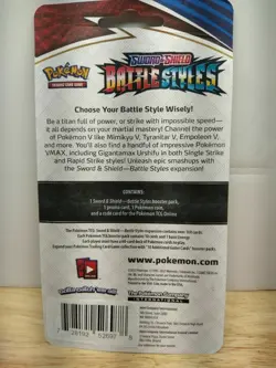 Pokemon Battle Styles Booster Blister Packs Lot of 2 IN HAND Charmander Arrokuda - Image 4