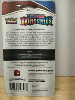 Pokemon Battle Styles Booster Blister Packs Lot of 2 IN HAND Charmander Arrokuda - Image 5
