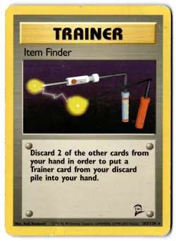 Item Finder 103/130 Rare Base Set 2 Pokemon - Image 1