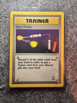 LP Item Finder Base Set 2 103/130 RARE Vintage WOTC Pokemon TCG Card - Image 1