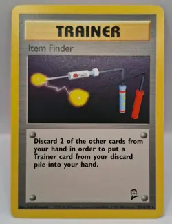 NM+! Item Finder Base Set 2 103/130 RARE Vintage WOTC Pokemon TCG Card - Image 1