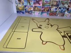 25th Anniversary Golden Pikachu Playmat&Case Pokemon Official Japanese US Seller - Image 3
