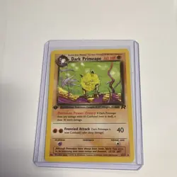 Pokemon Dark Primeape 1st Edition Team Rocket 43/82 Uncommon 60HP Eng 2000 - Image 1