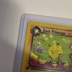 Pokemon Dark Primeape 1st Edition Team Rocket 43/82 Uncommon 60HP Eng 2000 - Image 3