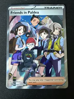 Pokemon TCG: Friends in Paldea 137/131 Prismatic Evolutions Trainer Full Art - Image 1