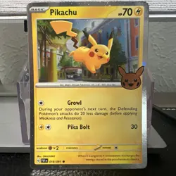 Pikachu - (Cosmos Holo) 018/091 Trick or Trade 2024 Holo - Pokemon Card - Image 1