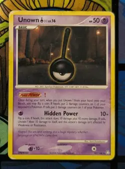 Unown (!) 42/146 Rare Legends Awakened Pokemon Tcg Card Moderately Played - Image 1