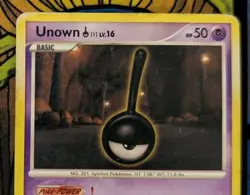 Unown (!) 42/146 Rare Legends Awakened Pokemon Tcg Card Moderately Played - Image 2