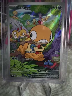 Pokemon White Flare Scraggy Illustration Card 138/086 English NM Holo - Image 1
