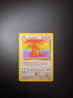 Pokemon TCG Dragonite 19/62 Fossil Rare Non-Holo Card WOTC LP - Image 1