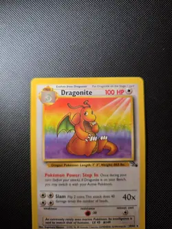 Pokemon TCG Dragonite 19/62 Fossil Rare Non-Holo Card WOTC LP - Image 2