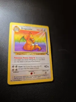 Pokemon TCG Dragonite 19/62 Fossil Rare Non-Holo Card WOTC LP - Image 4